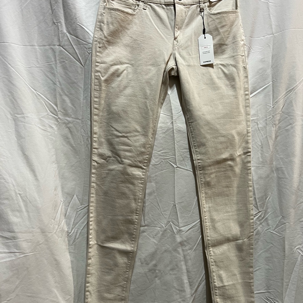 Express Women's Skinny Jeans In Cream
